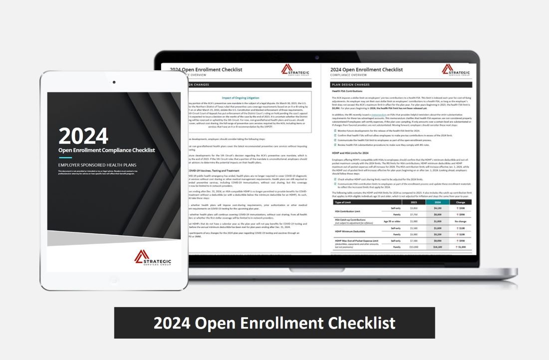 2024 Open Enrollment Compliance Checklist_Strategic Services Group