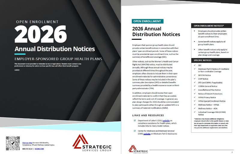 2026 Annual Enrollment Distribution Notices